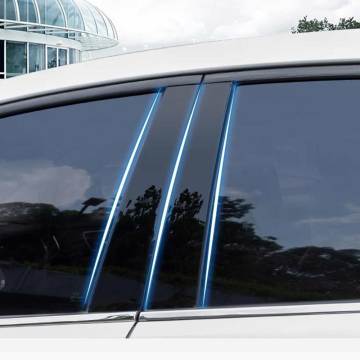 6pcs/Set For Audi Q5 2009-2019 Car Window Pillar Sticker BC Center Trim Protective Cover Anti Scratch Auto Car Decoration Decals