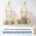 Large Reusable Storage Hanging Mesh Storage Bags Tote Bags for Fruit Veggies Garbage Bag Shopping Basket Kitchen Organization
