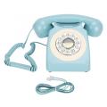 Retro Landline Telephone Multifunction Desktop Corded Telephone Support FSK/DTMF Dual System for Home office Hotel Use telefon