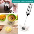 Double Spring Whisk Head Electric Milk Frother Stainless Steel Handheld Milk Foamer Drink Mixer for Coffee Cappuccino Egg Tools