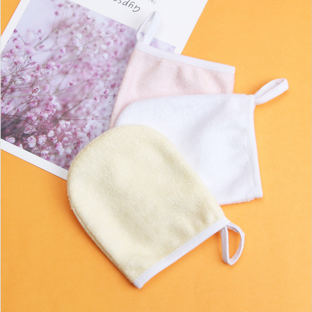 1pc Soft Cotton Makeup Remover Glove Reusable Facial Cleaning Towel Face Washing Cloth Lotion Cream Cleaning Pads Skin Care
