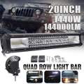 1400W 3030 LED Light Bar White 4 ROW 20 inch Car LED Work light spot + flood combo Beam 10~30V Dome Lamp Light Bar