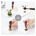 1PC Retro Metal Plant Sealing Wax Seal Stamp for Decorative Stamp Wedding Invitation Gift Cards Sealing Stamp