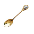 Luxury Glod Stainless Steel Spoon for Speciality Coffee Dessert Milk Tea Cutlery Kitchen Tool Wedding Memories Gift