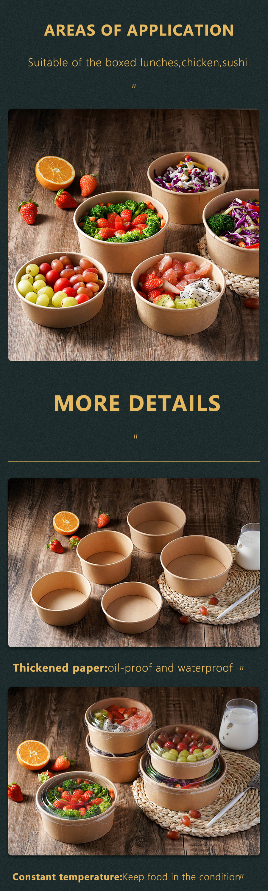 kraft paper tray