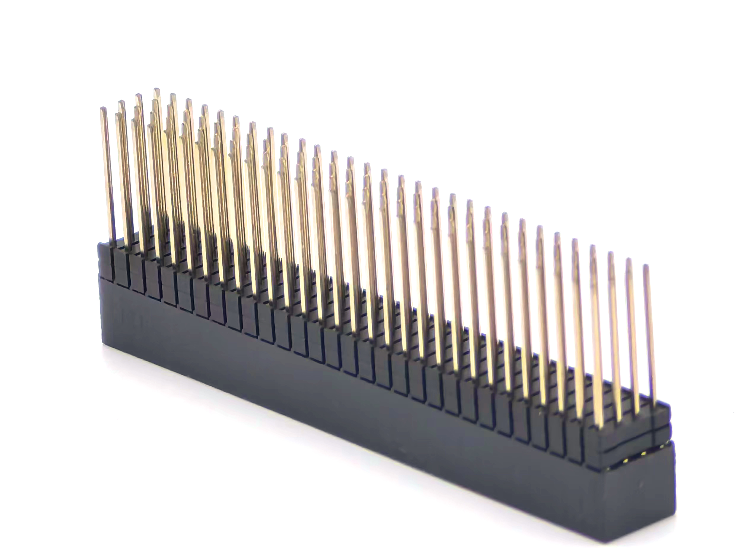 PC104 2.0mm Pitch Female Header Connector Quad-core+ Two-layer Plastic Pin Header Colloid Straight H:9.35mm 4*30P