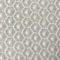 White Geometry Sunflower Chemical Lace Embroidery Fabric