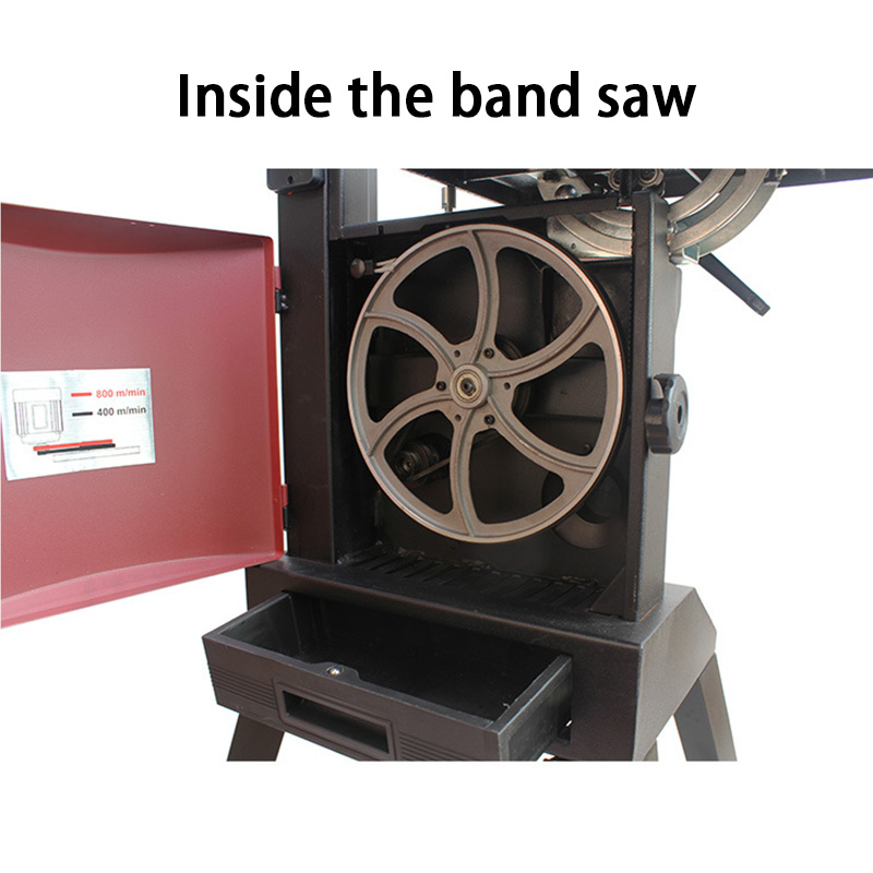 Band Saw Machine MJ10 550W Woodworking Band Saw Solid Wood Floor Installation Table Saw Small Copper Coil Motor YZ