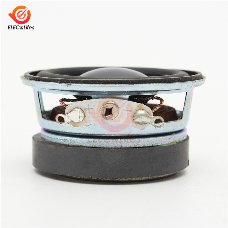 2Pcs 40mm Acoustic Speaker 4Ohm 3W Speaker 36MM External Magnetic Black Hat PU Edge Acoustic Components