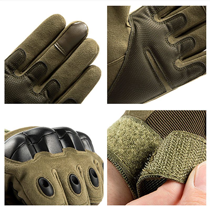 Tactical Gloves Hunting Tree Reeds Full Gloves Hard Knuckle Full Finger Military Army Combat Hunting Shooting Fishing Gloves