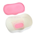 80 Sheets Wet Tissue Box Plastic Wet Wipes Storage Case Box Refillable Container , Baby Wipes Storage Organizer Box
