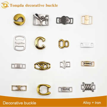 Retro Shoe Buckles with Zinc Alloy Decorative Fasteners