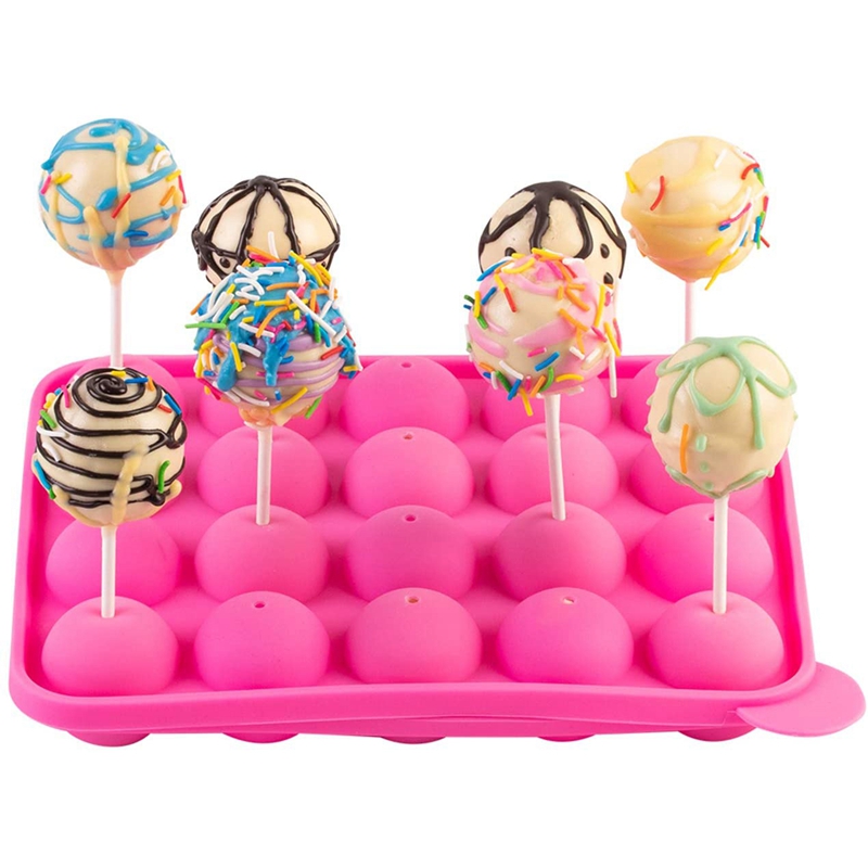 Promotion! Cake Maker Set with Silicone Cupcake Molds with 3 Tier Cake Stand, Chocolate Candy Melts Pot, Paper Lolli Sticks S