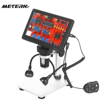 Electronic Digital Microscope 12MP 7Inch Large LCD Display Soldering Continuous Amplification Magnifier Tool Support 12Language
