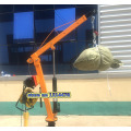 1 Ton Electric Winch Crane with Hydraulic oil cylinder Can 360 Degree Rotate Weight Lifting Machine 6000 LBS Motor