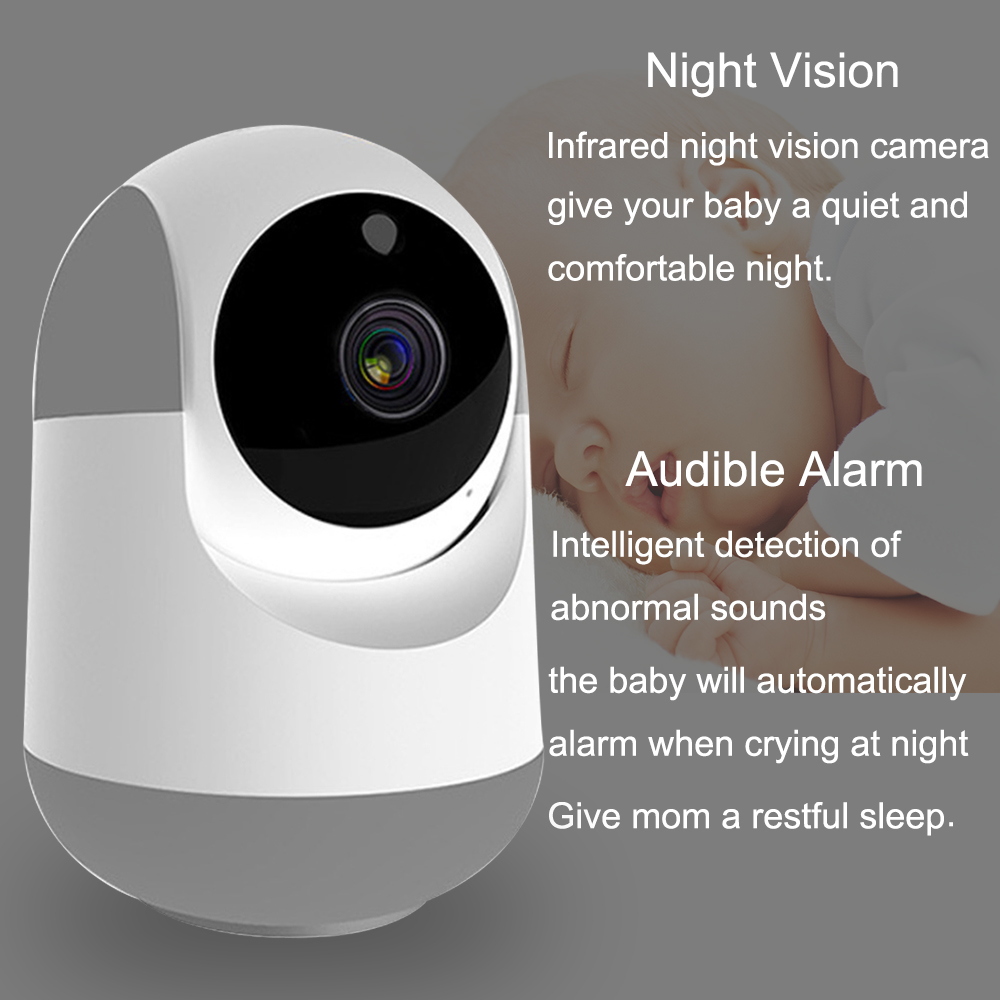 1080P IP Camera Wifi Security Camera Two Way Audio P2P Baby Monitor Pet Camera with Motion Alarm Night Vision Home Surveillance