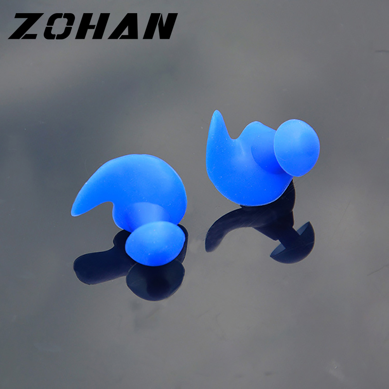 ZOHAN 2 Pair Silicone Ear Plugs Ear Protection Waterproof Dust-Proof Diving Water Sports Swimming Accessories