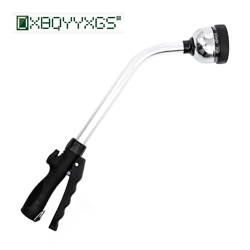 Garden Long Rod Water Gun Spray Gun Irrigation Tools Car 9 in1 Shower Nozzle Plant Watering Sprinklers Applicable DN15-DN25 Hose