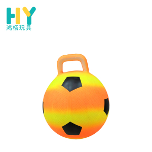 Gradient Soccer Print Handle Hop Ball