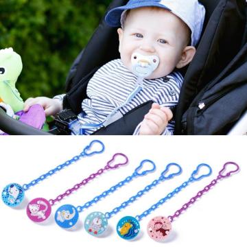 Baby Pacifier Clips Food Grade Silicone Baby Pacifier Dummy Nipple Teethers With Pacifier Chain For Infant Teething