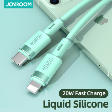 PD 20W/18W USB C Cable Fast Charging For iPhone 12 Pro Max 11 Xr Xs 8 Plus ipad mini air Macbook Type C Charger Liquid Silicone