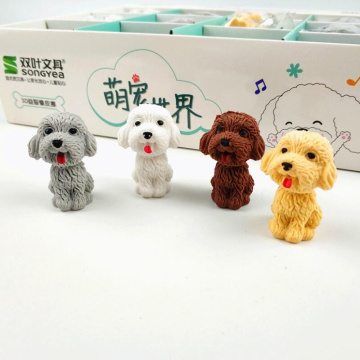 4pcs/lot cute cartoon pencil eraser non-toxic soft rubber eraser kawaii gift erasers for kids school office supplies