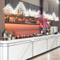 Crystal ice stone chandelier landscape non-standard engineering lights custom sales center front desk clubhouse hotel lobby