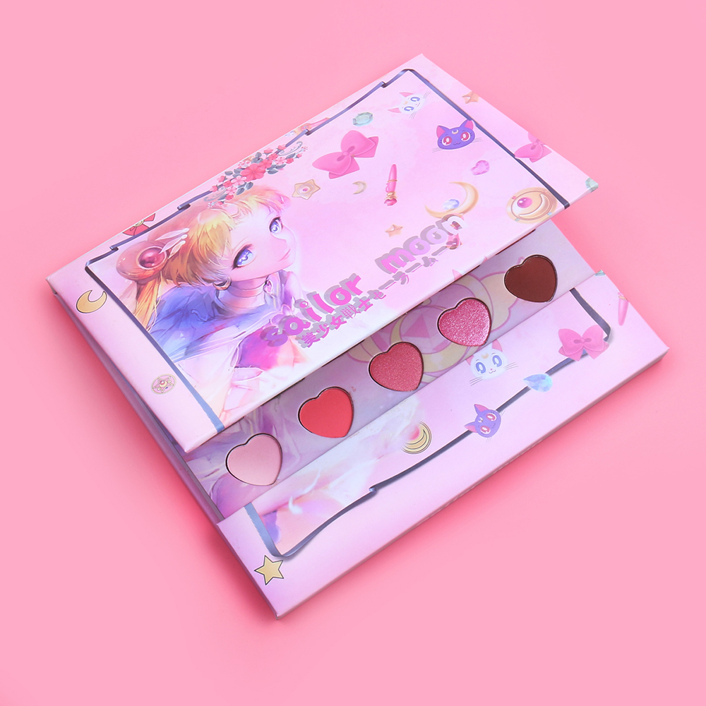 Anime Sailor Moon Lazy Double Layer Gradient Matte Eye Shadow Pallete Brush Book Gorgeous Powder Eye Shadow Palette Easy to Wear