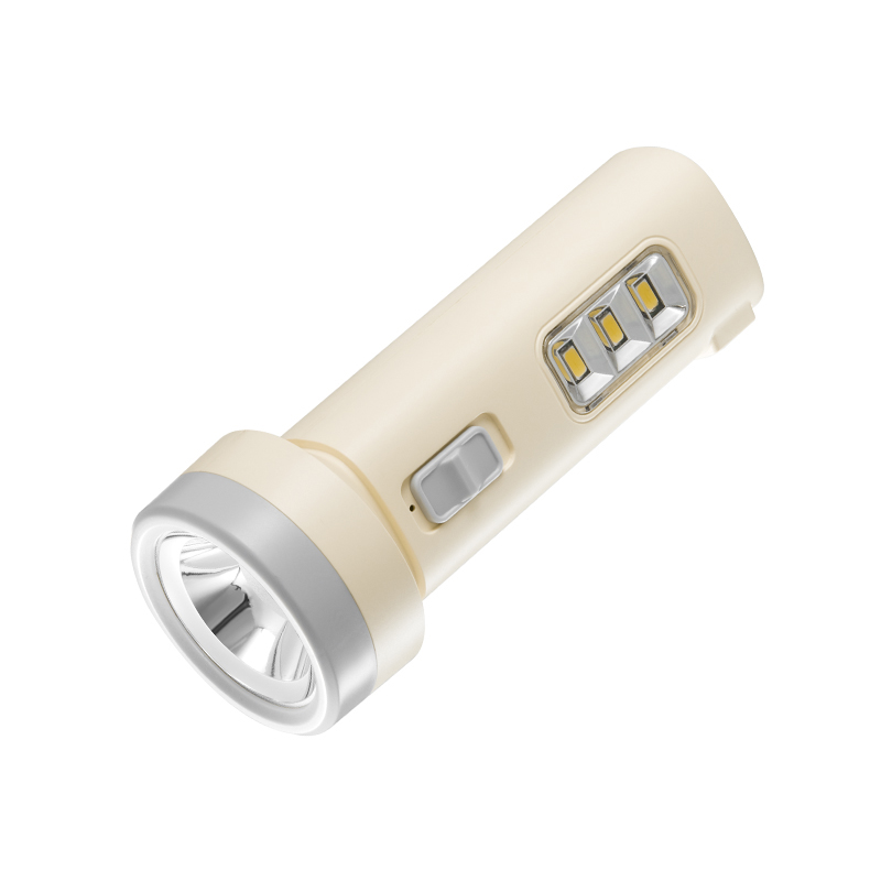 9162-2-Portable Rechargeable LED Torch with 3W Power and Side Light
