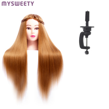 Head Dolls For Hairdressers 60cm Hair Synthetic Mannequin Head Hairstyles Hairdressing Practice Training Doll Hair Head