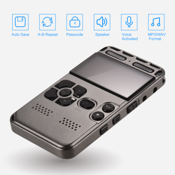 Professional High Definition Digital Sound Voice Recorder MP3 Player Voice-Activated Recording One-Button Record 8G Capacity