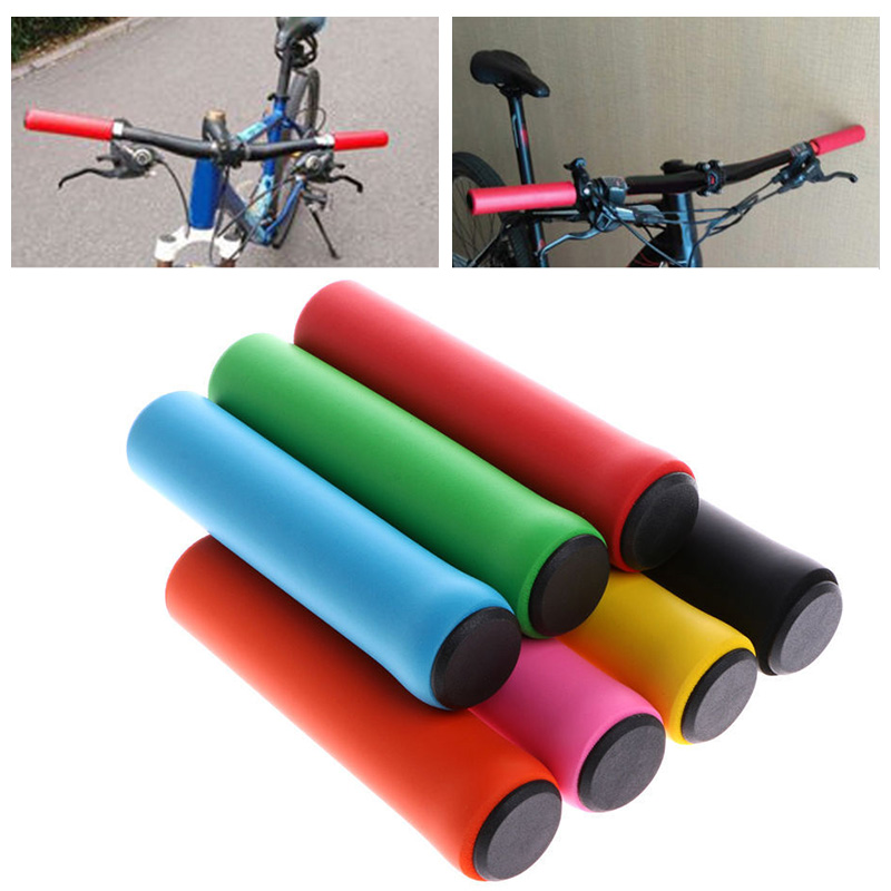 1 Pair Of Mountain Bike Silicone Handlebar Bicycle MTB Cycling Anti-Slip Soft Handle Bar Grip Bicycle Parts Grips