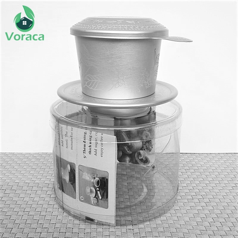High Quality Aluminum Vietnam Coffee Dripper Filter Coffee Maker Portable Carved Refined Zhongyuan Ice Coffee Filter Drip Pot