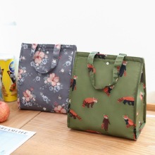 Cartoon Print Lunch Bag Pack Food Fruit Bag Portable Insulated Lunch Box Pouch Storage Tote Waterproof Lunch Bags