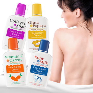 100g Vitamin C/Carrot/Papaya/Milk Facial Body Cream Body Nourish Whitening Moisturizing Body Lotion Skin Brightening Cream