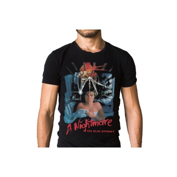 A Nightmare on Elm Street 1984 Movie Poster T-Shirt 100% Cotton Short Sleeve Summer T-Shirt 100 % Cotton T Shirt for Boy