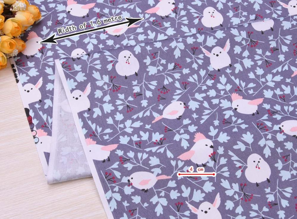 New DIY Sewing Patchwork Quilting Handmade Baby Home Decor Textile Bedding Blanket Sheets Tissus Tilda Birds 100% Cotton Fabric