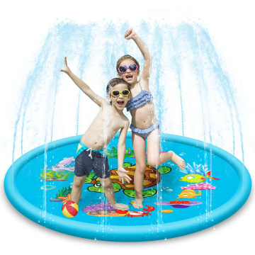 Folding Portable Sprinkler Water Play Mat 110cm Or 170cm Outdoor Inflatable Child Toddler Fountain Play Pad Water Play Equipment