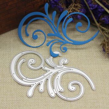 Adv-one Scrapbooking Dies Metal Flourish Swirl Plant Cutting Dies Craft Embossing Stamp Stencil Paper Card Making Template DIY