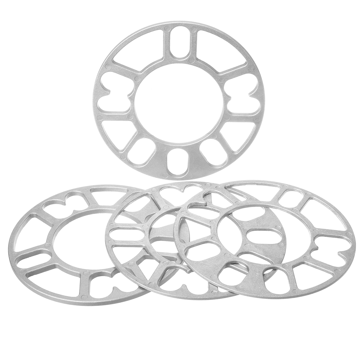 Mayitr 4pcs Alloy Aluminum 3mm 5mm Wheel Spacer Shims Plate 4 5 STUD For 4x100 4x114.3 5x100 5x108 5x114.3 5x120
