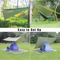 3mx3m Hammock Rain Fly Tent Tarp Waterproof Camping Awning UV Protection Sun Shelter Lightweight Canopy Shelter