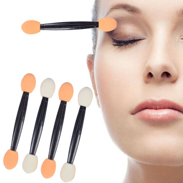 10pcs Double-Ended Eye Shadow Cosmetic Brushes Eyeshadow Eyeliner Sponge Lip Brush Disposable Eye Applying Brush
