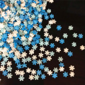 20g/lot Snowflake Polymer Hot Soft Clay Sprinkles Colorful for Crafts plastic klei Tiny Cute Mud Particles Blue White Snow
