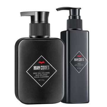 Facial Cleanser Men Skin Care Sets Deep Clean Moisturizing Toner Exfoliation Gel Improve Acne Black Balance Oil Skin Wholesale