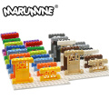 MARUMINE Door 1x4x6 Window And frame 4x3 Building Blocks City Part Classic Bricks Construction Educational Toys