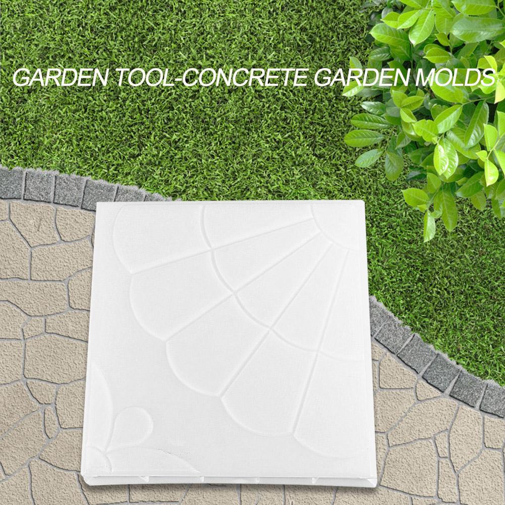 Reusable Home Garden Pavement Mold Design Paver Walk DIY Manually Propylene Paving Cement Concrete Path Maker Mould Tools