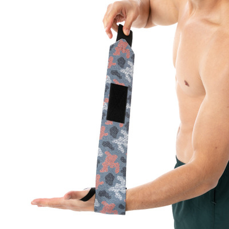 1 Piece Weight Lifting Strap Fitness Gym Sport Wrist Wrap Bandage Hand Support Wristband Denim printed unisex men women