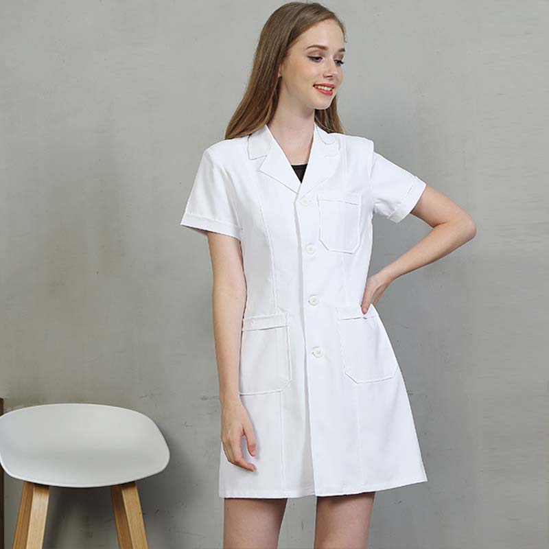 High quality Ladies Medical Robe clinical experiment women medical uniforms pharmacy hospital doctor coat White coats