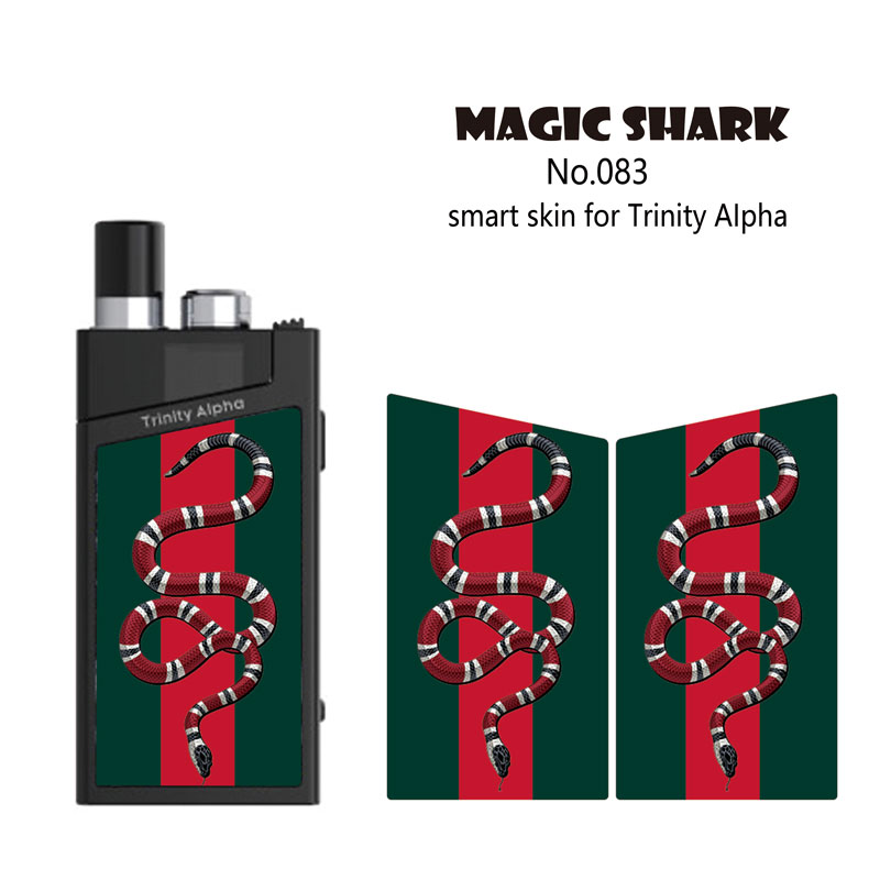 Skull Star War Motorcycle Military Snake Case Sticker Skin Film for Smok Trinity Alpha Vape Pod