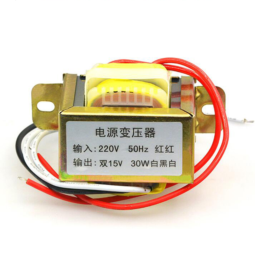 30W*12V power transformer input 220V 50Hz/ dual output 15V